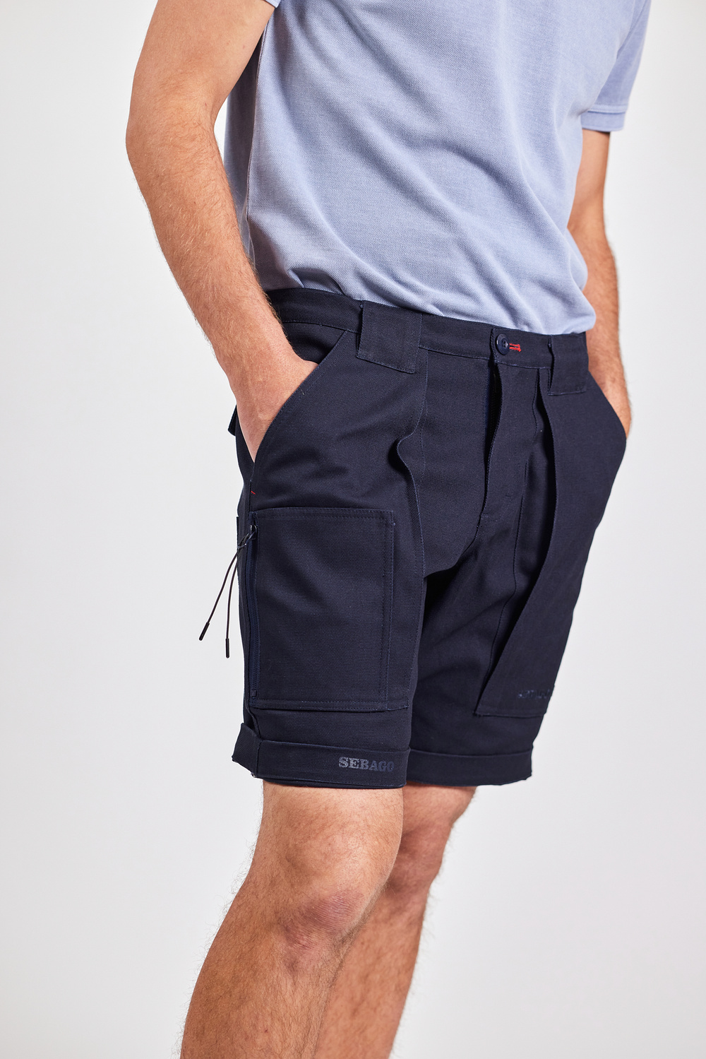 【NAVY】Deck Shorts Nylon nanamica / Nylon Twill Deck Shorts