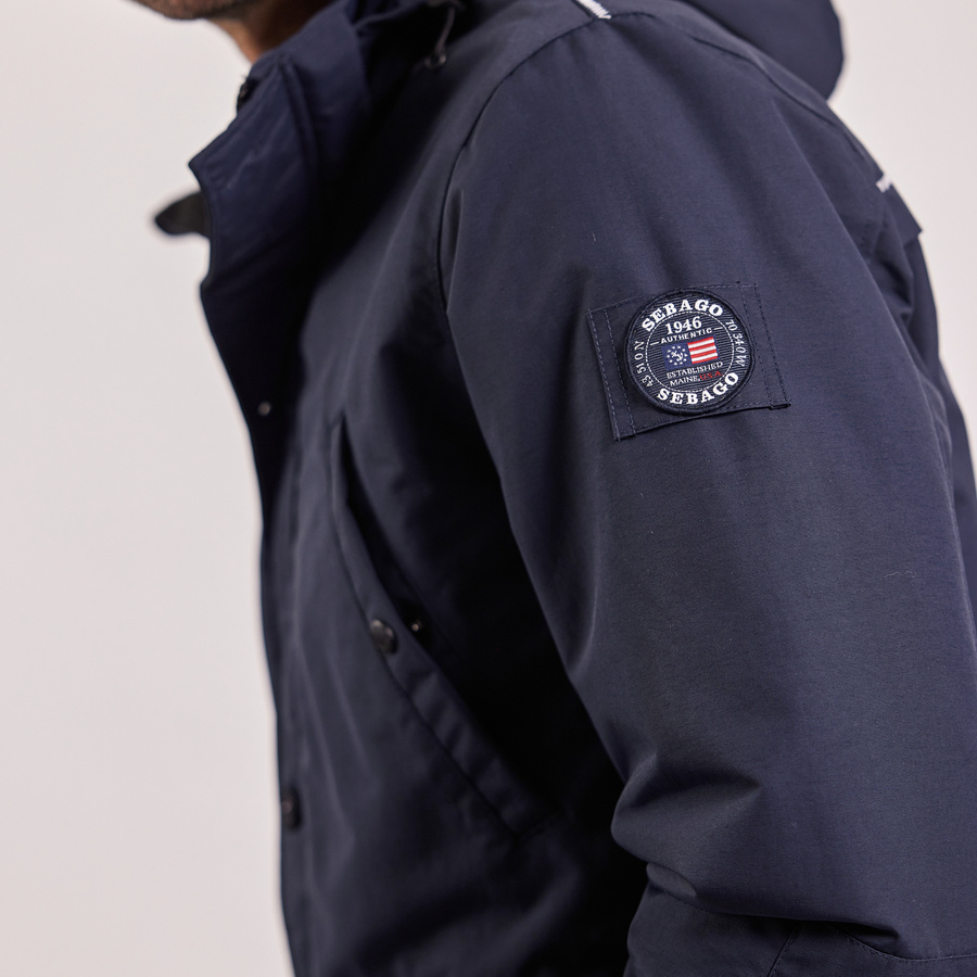 A.PRESSE × BIOTOP Swedish Navy Parka Port Parka Navy - Sebago