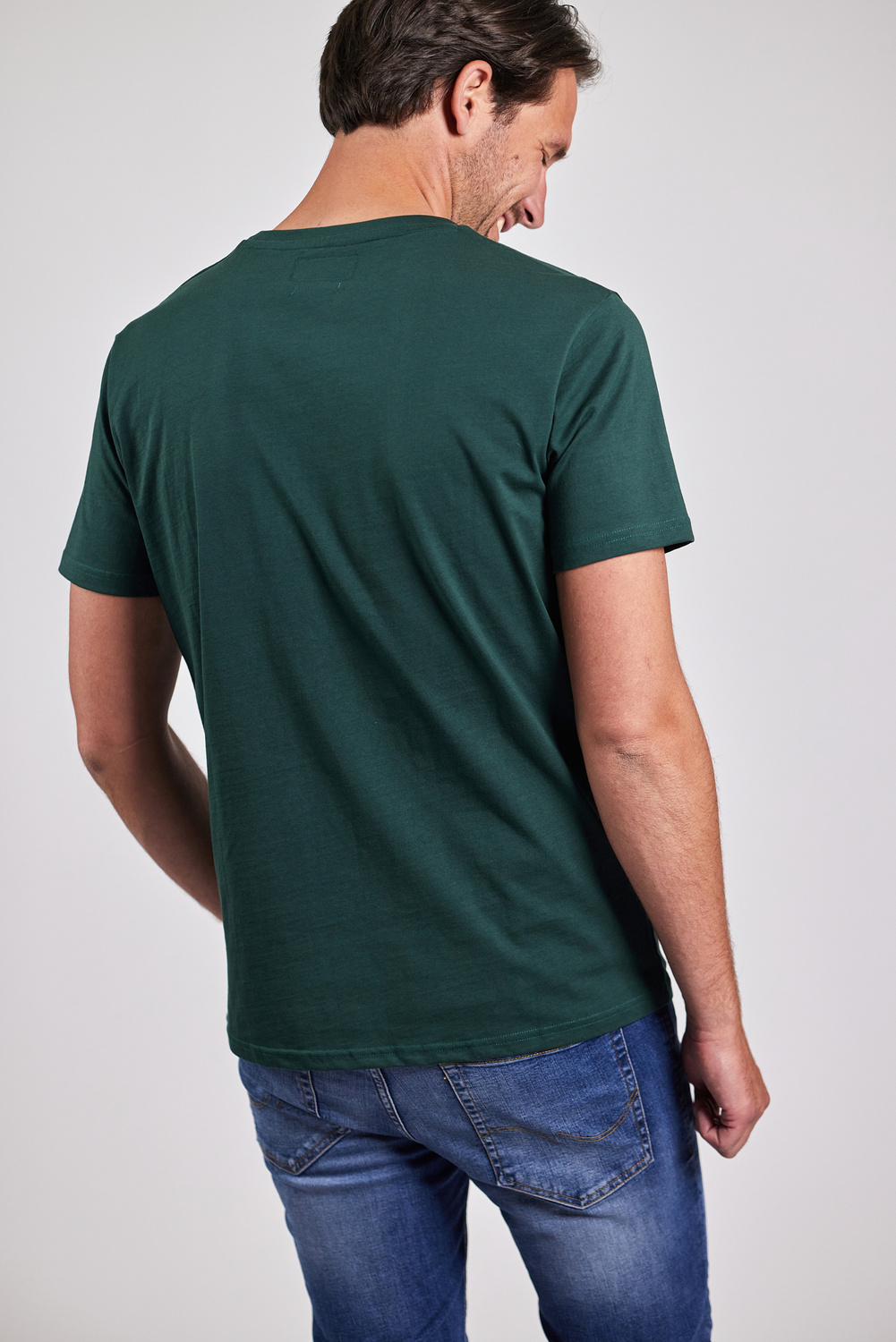 Noah Logo Tee Dark Green - Sebago