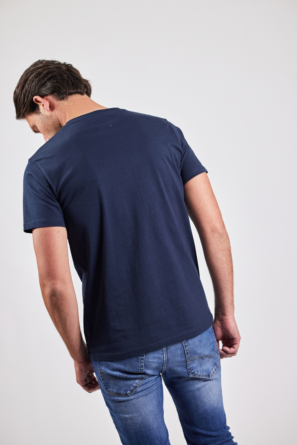 ぺ*〕様 ENNOY 21SS Logo Tee \"Grey/Navy\" Noah - Winged Foot Logo Tee in Heather Grey – Stoy