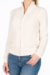Cable Knit Zip Sweater